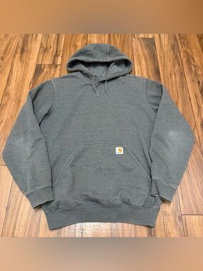 Carhartt Loose Fit Midweight Hoodie Sweatshirt Men's Small Gray TS0121-M